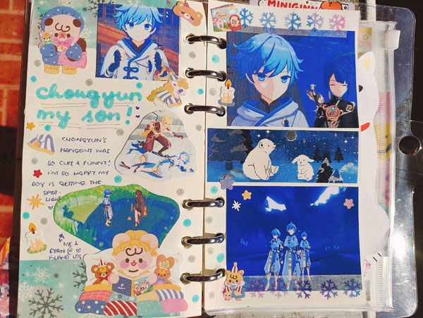 💙 Blue Kawaii Journal Spread 💙 : r/Kawaii
