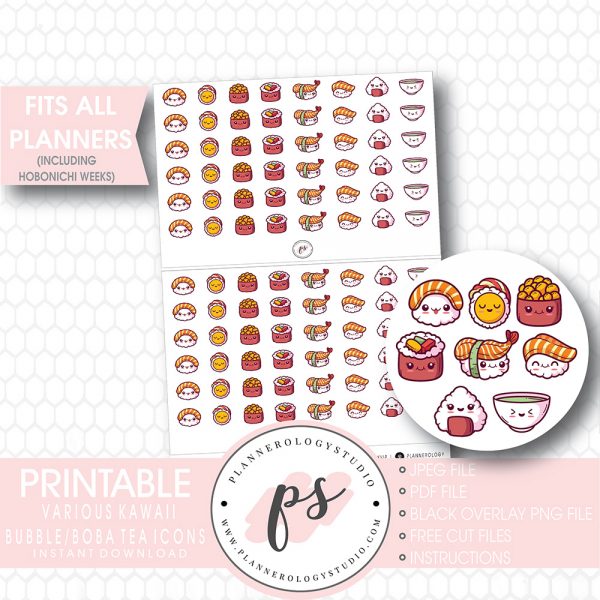 Cute Kawaii Workout Sticker Pack | Cute | Fun Stickers | Stickers | Gift  for Her | Pack of 17 Planner Stickers