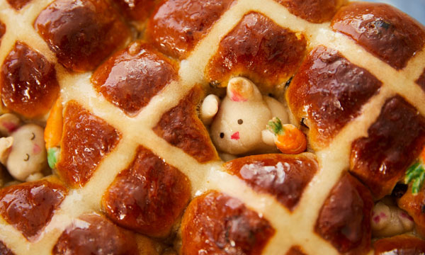 Cute Easter Crafts - hot cross buns