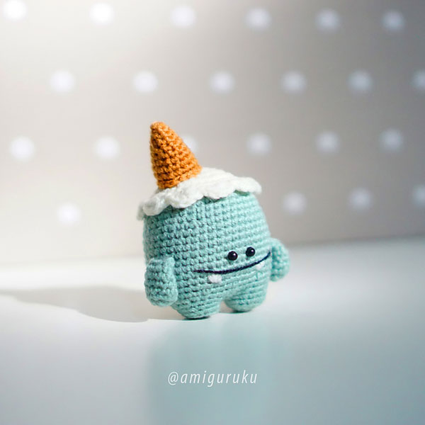 kawaii ice cream amigurumi crochet pattern