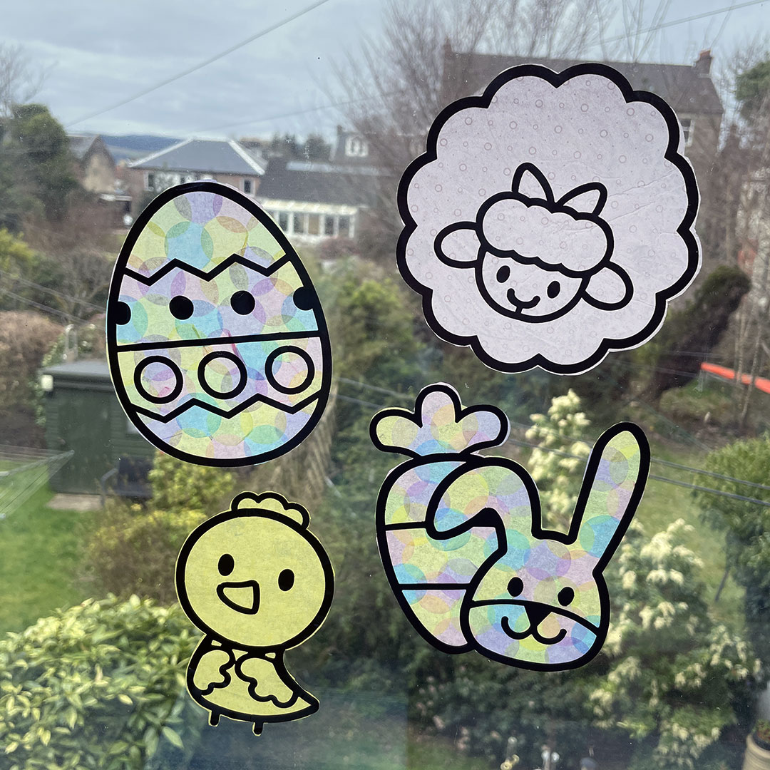 SCK Tries…Easter Window Decorations