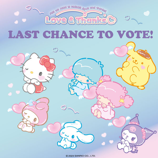 2024 Sanrio Character Ranking – Last Week To Vote!