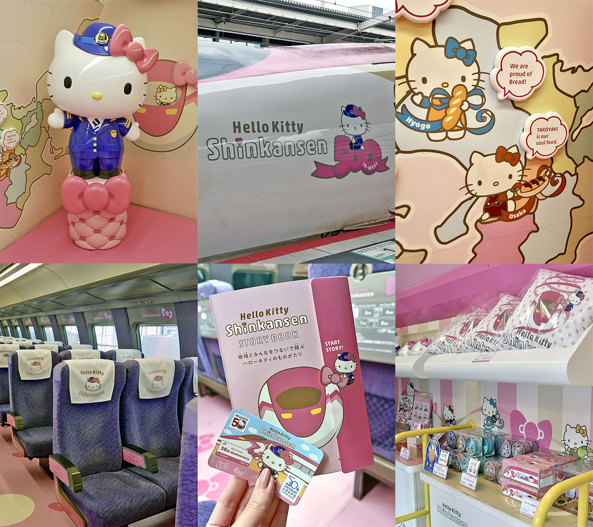 Travelling on the Hello Kitty Shinkansen