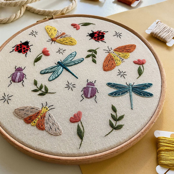 insects embroidery patterns