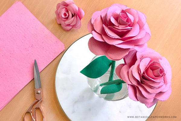 DIY flower paper crafts