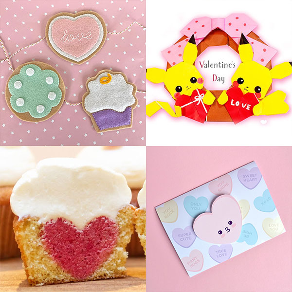 kawaii Valentine's Day crafts & activities