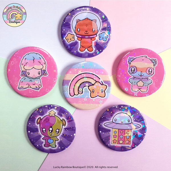 Cute Badges & Buttons - Super Cute Kawaii!!