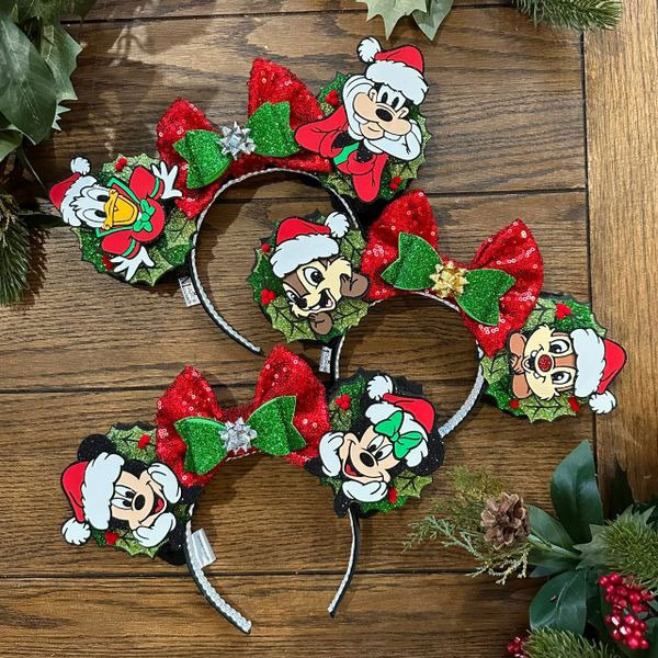 Christmas Disney Minnie ears headbands